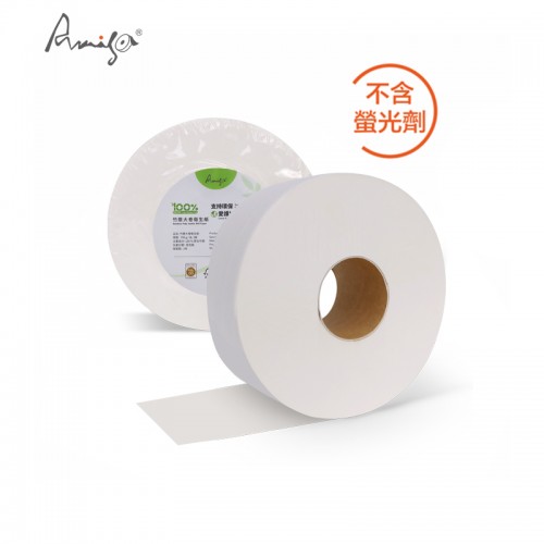 Amigo竹漿大卷衛生紙-竹漿衛生紙-竹漿紙巾-竹漿卷紙-Bamboo Pulp Jumbo Toilet Rolls-Cleanic